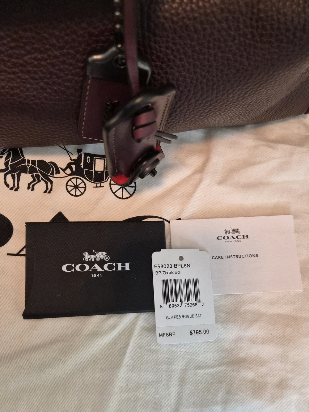 Coach Rogue Satchel 1941 Oxblood - Picture 12 of 12